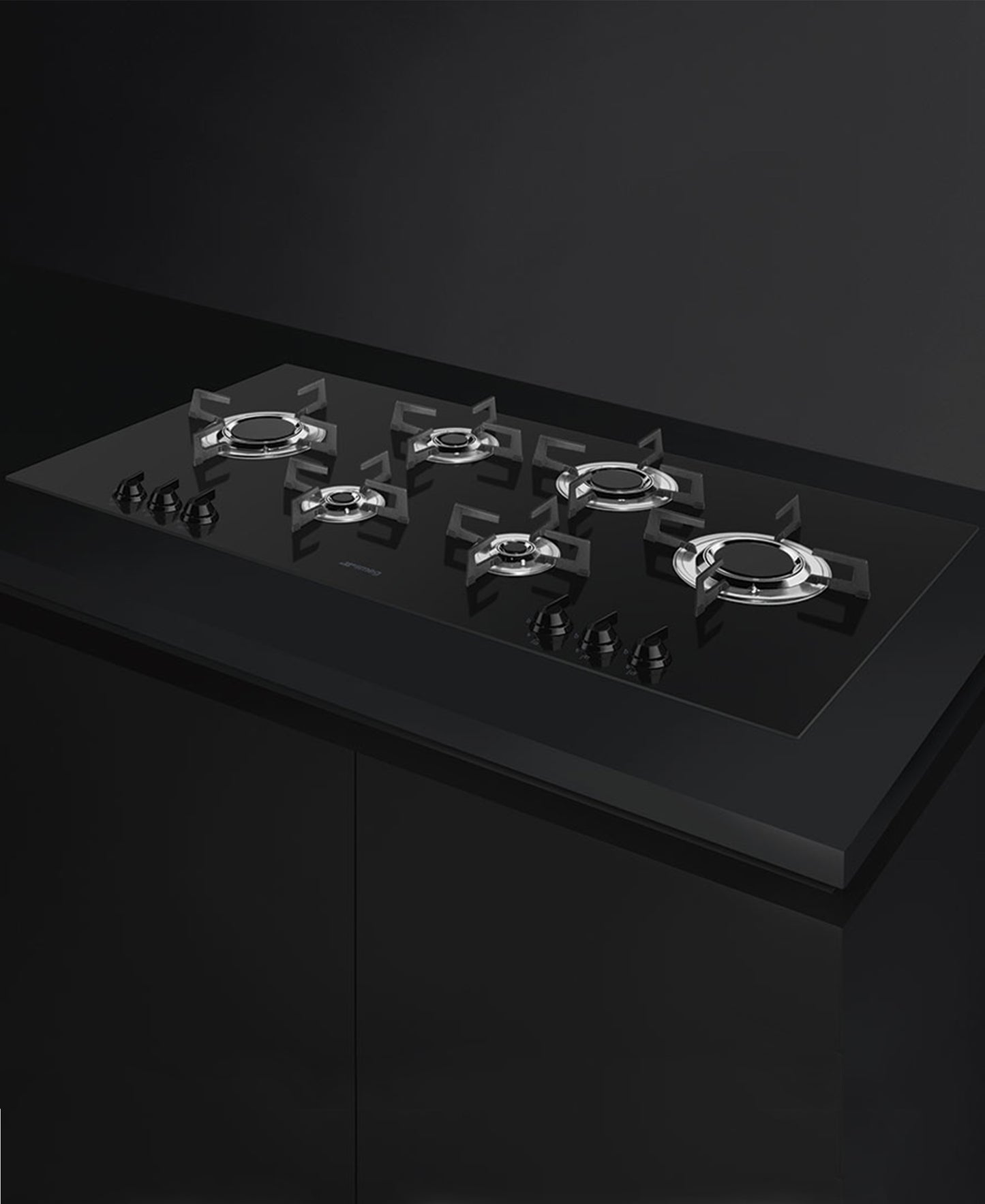 Smeg Dolce Stil Novo Laminar Flame Gas Hob - Black