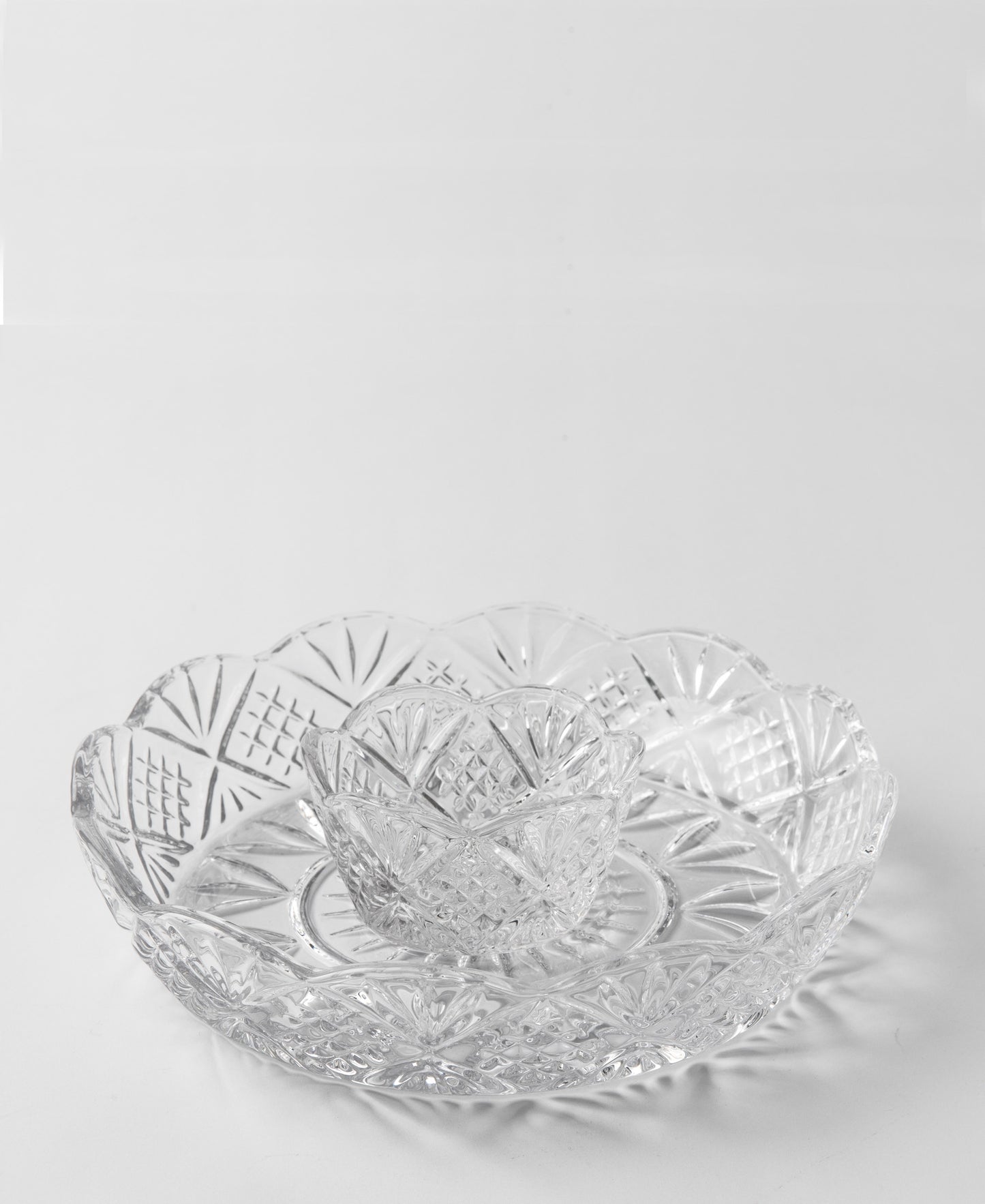 Paris Collection 2 Piece Chip & Dip - Transparent