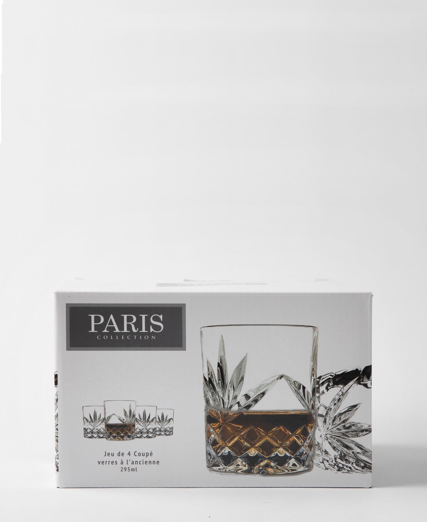 Paris Collection 4 Piece Tumbler Set - Transparent
