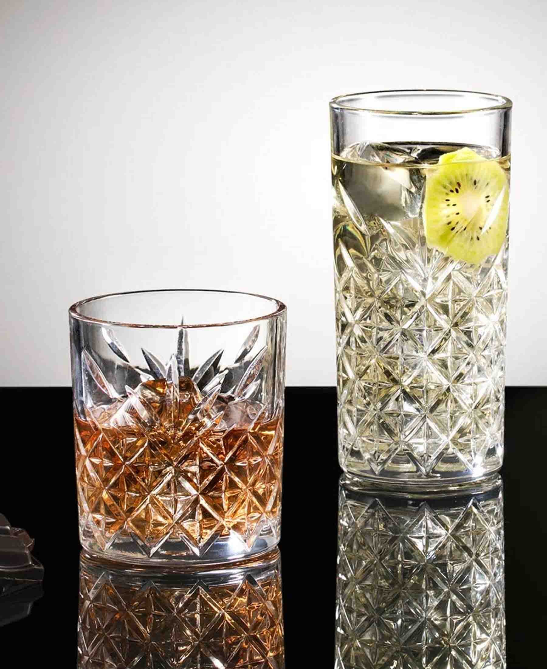 Pasabahce 4 Piece Timeless Whisky Glass Set - Clear