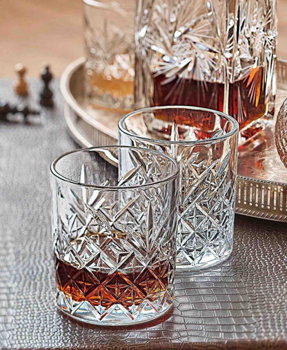 Pasabahce 4 Piece Timeless Whisky Glass Set - Clear