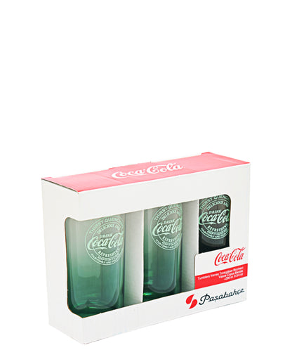 Pasabahce Coke Tumbler Set Of 3 - Green