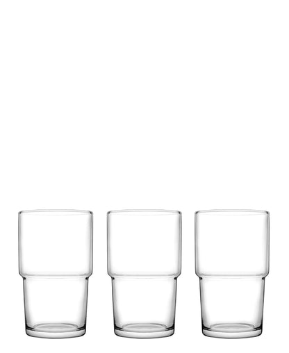 Pasabahce Hill 3 Piece Tumblers - Clear