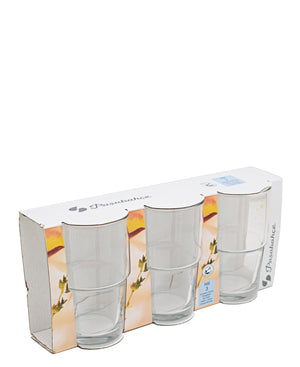 Pasabahce Hill 3 Piece Tumblers - Clear