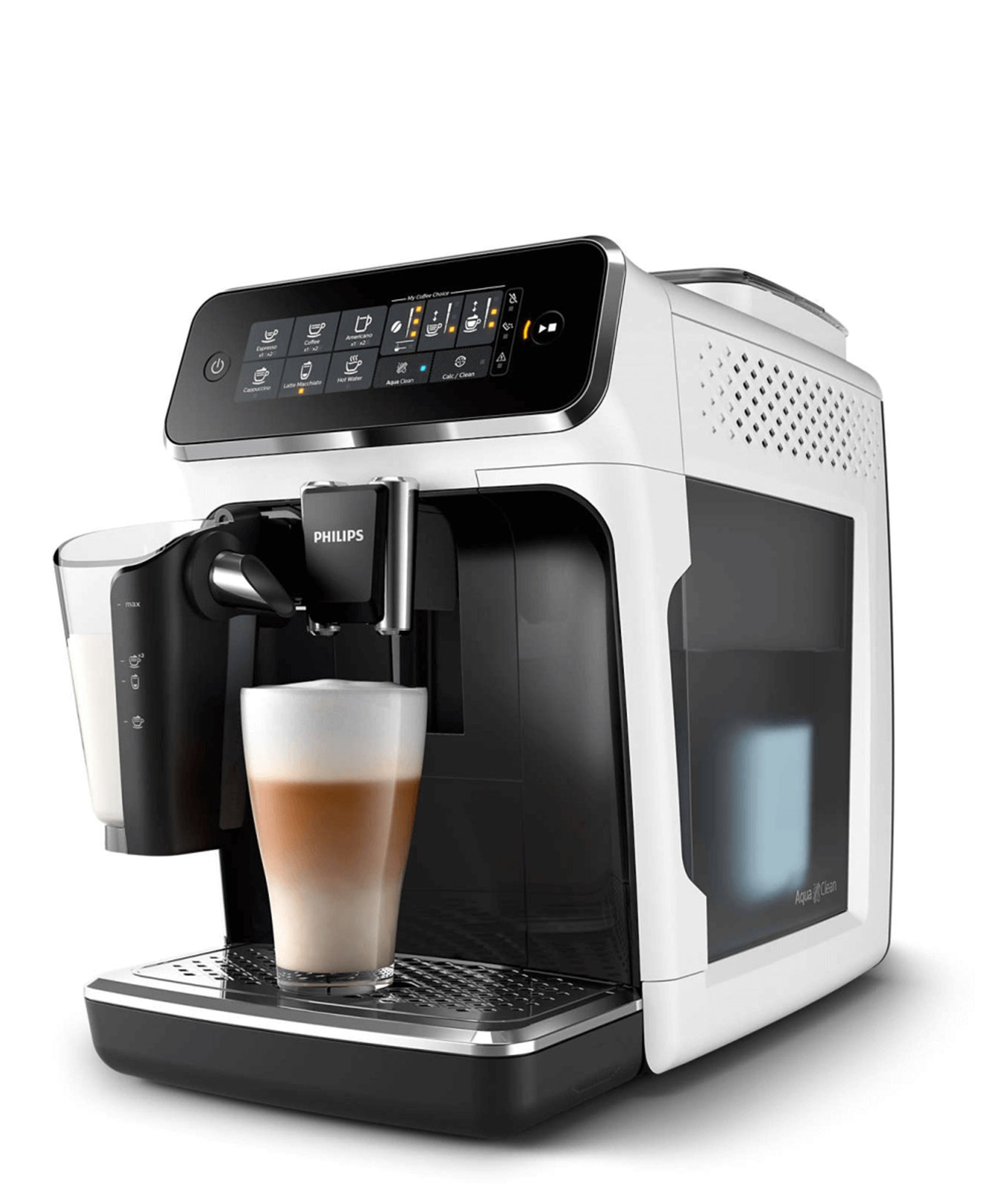Philips 3200 Automatic Espresso Machine - Black & White