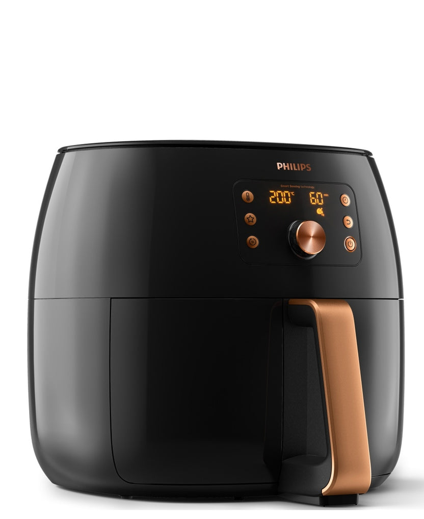 Philips XXL Twin Turbostar Air fryer Black & Rose Gold The Culinarium