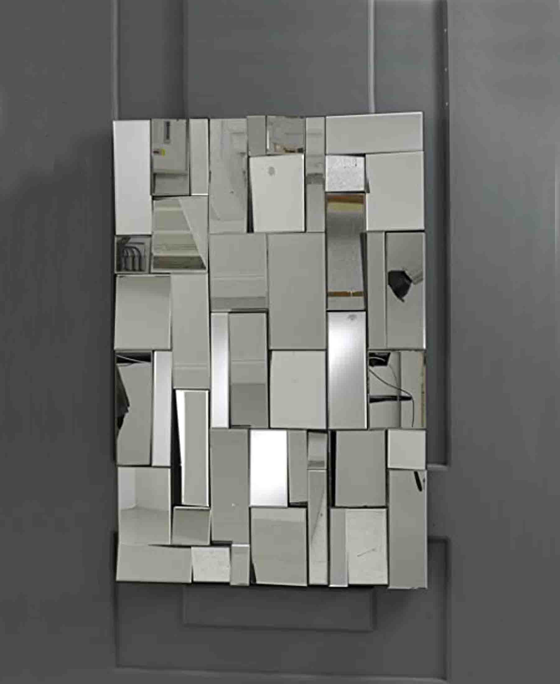 Urban Decor Wall Mirror Block - Black