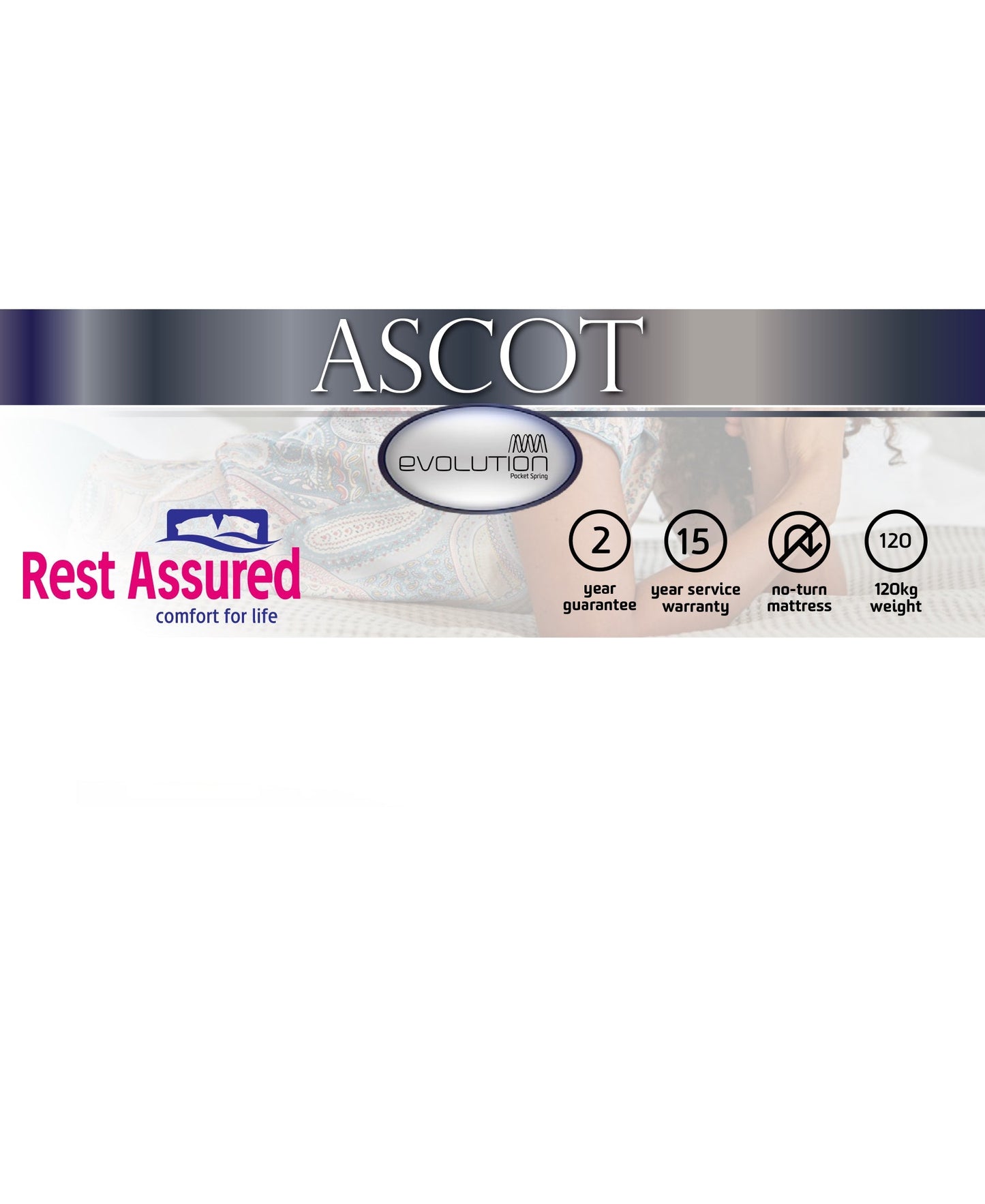 Rest Assured Ascot Bed Single