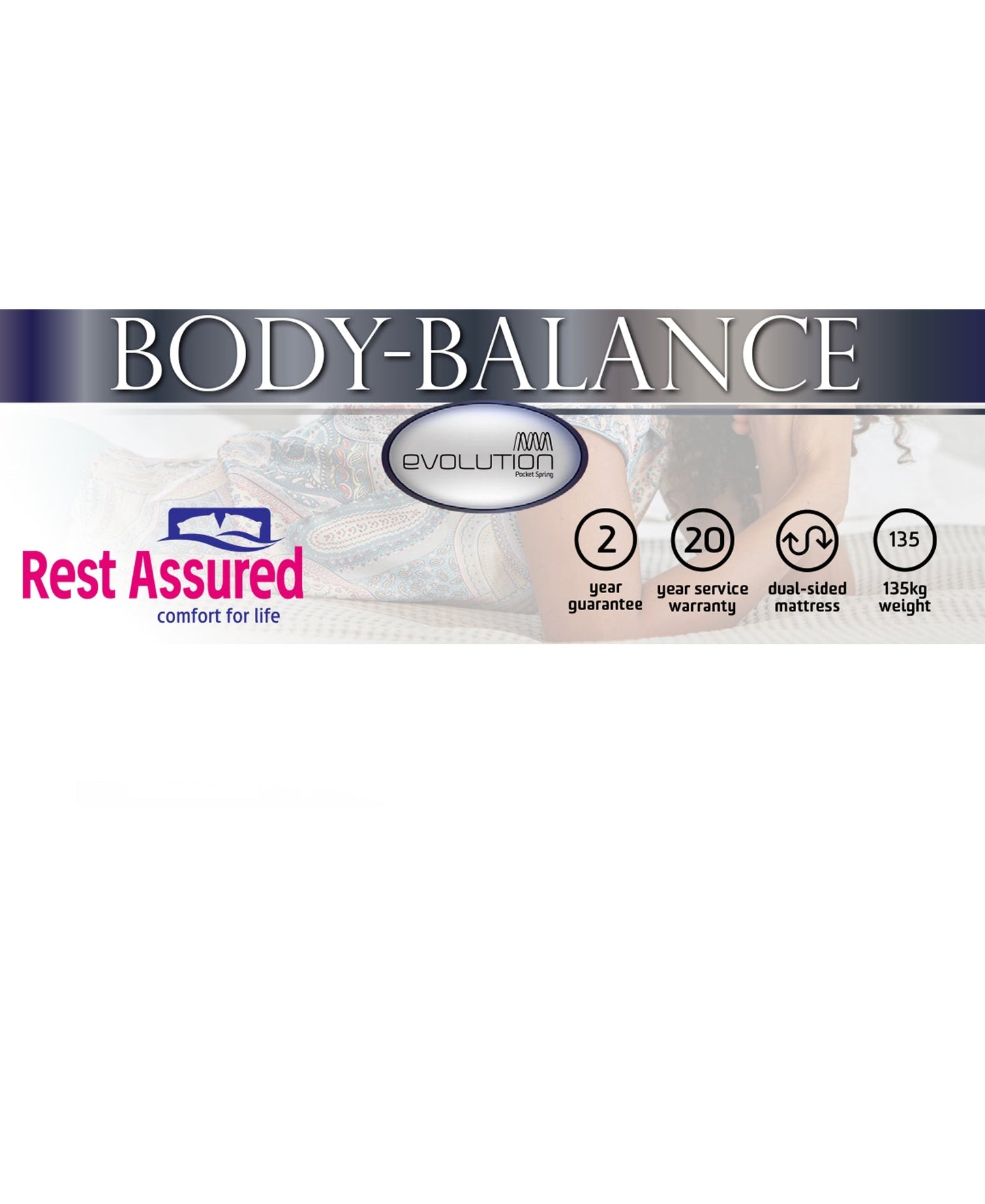 Rest Assured Body-Balance Bed 3/4