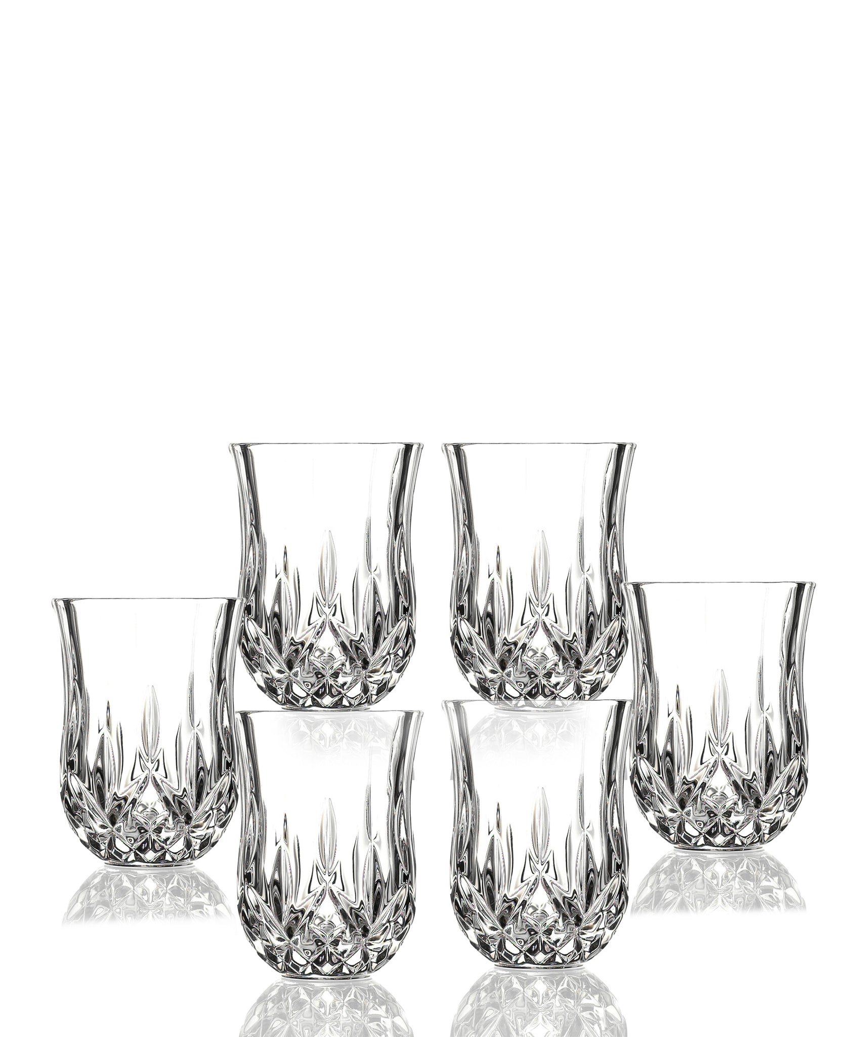 RCR Opera Whisky Glasses Set of 6 And Decanter - Clear