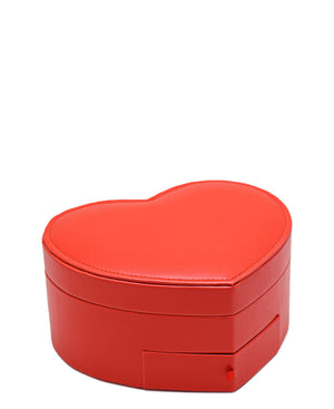 Urban Decor Heart shape Jewellery Box - Red