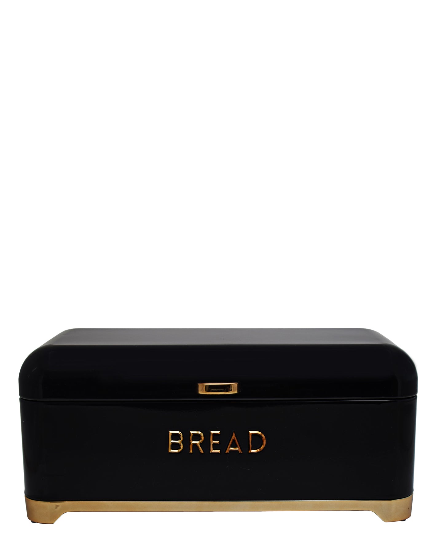 Retro Bread Bin - Black & Rose Gold