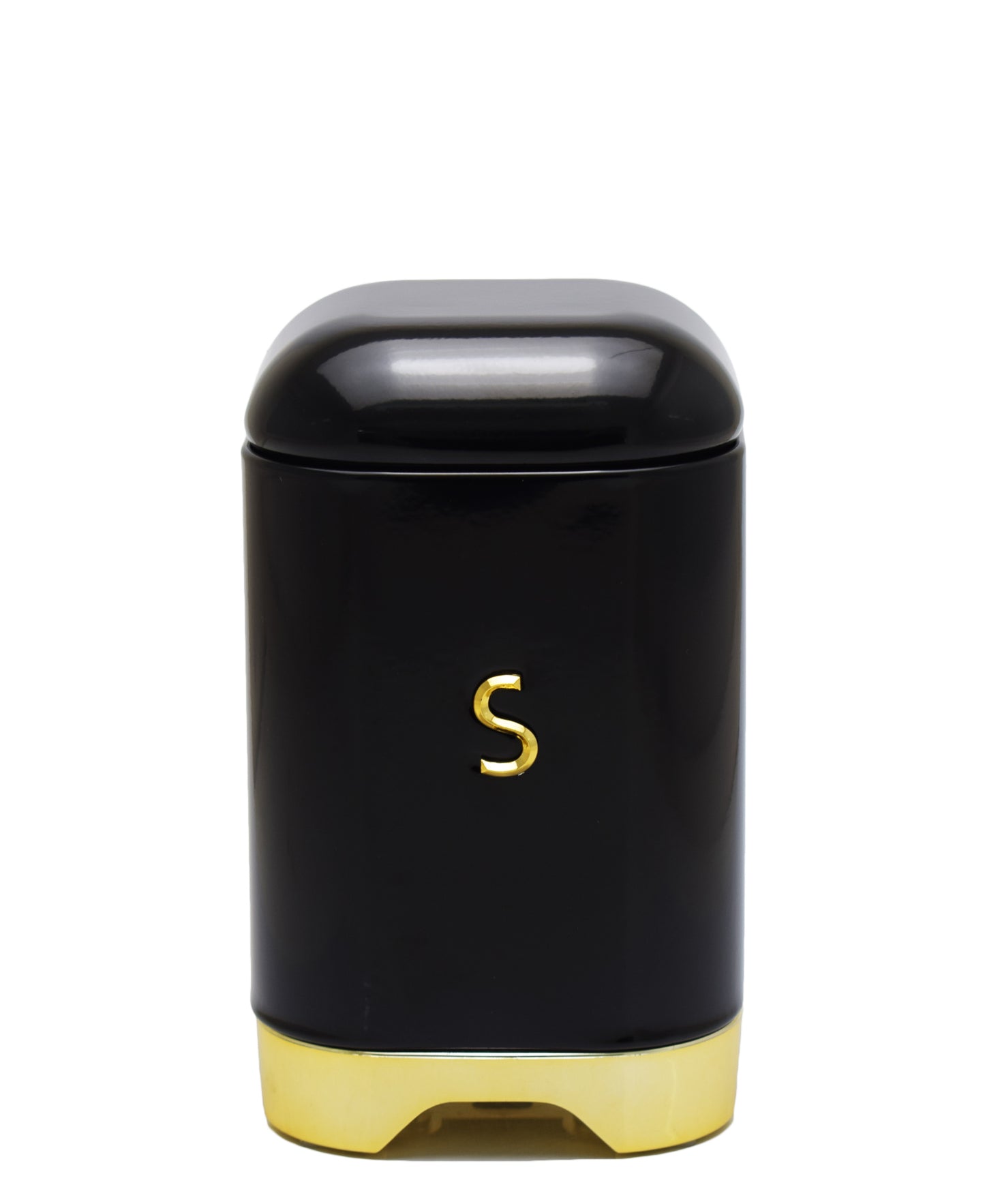 Retro Sugar Tin - Black & Gold