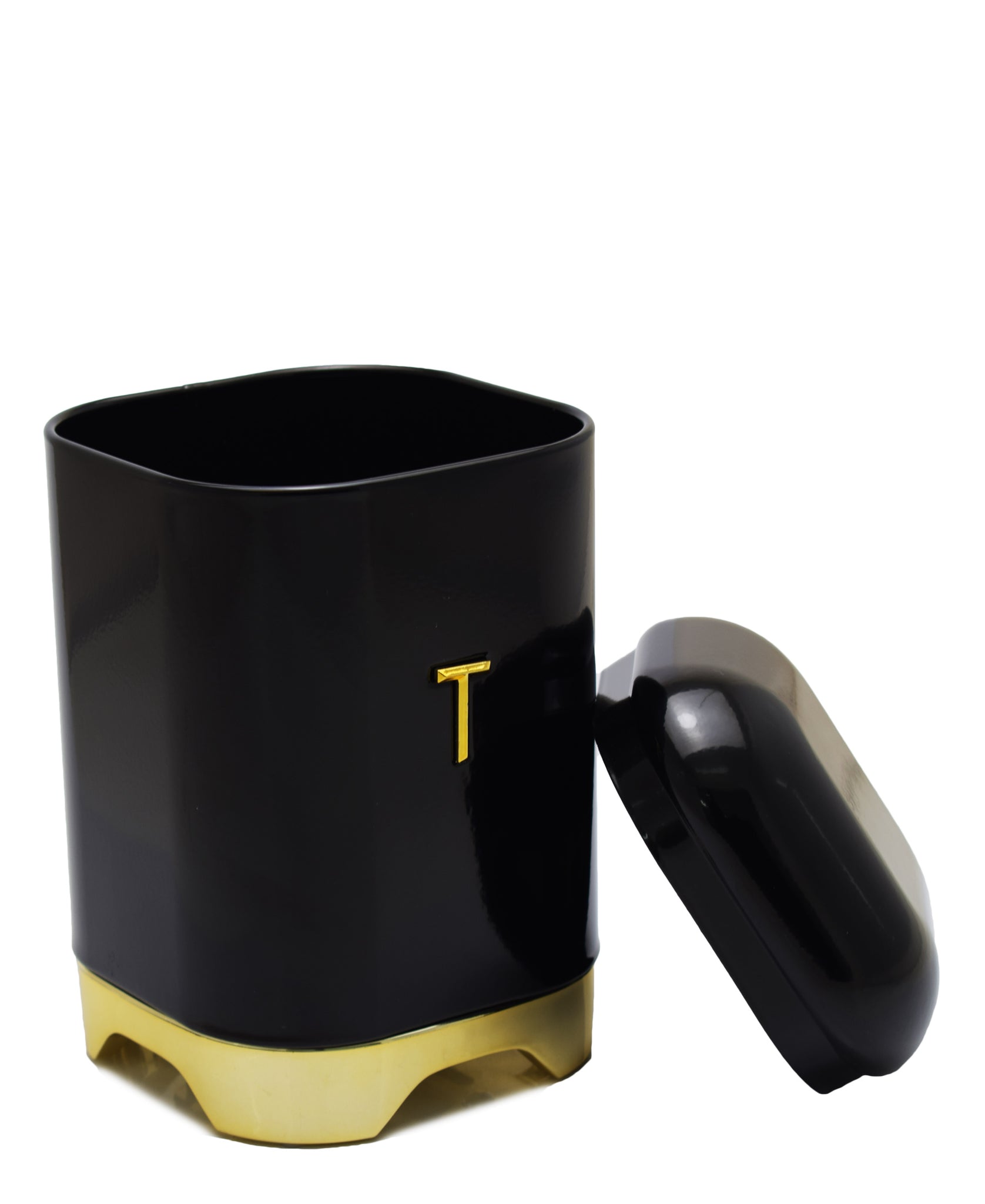 Retro Tea Tin - Black & Gold