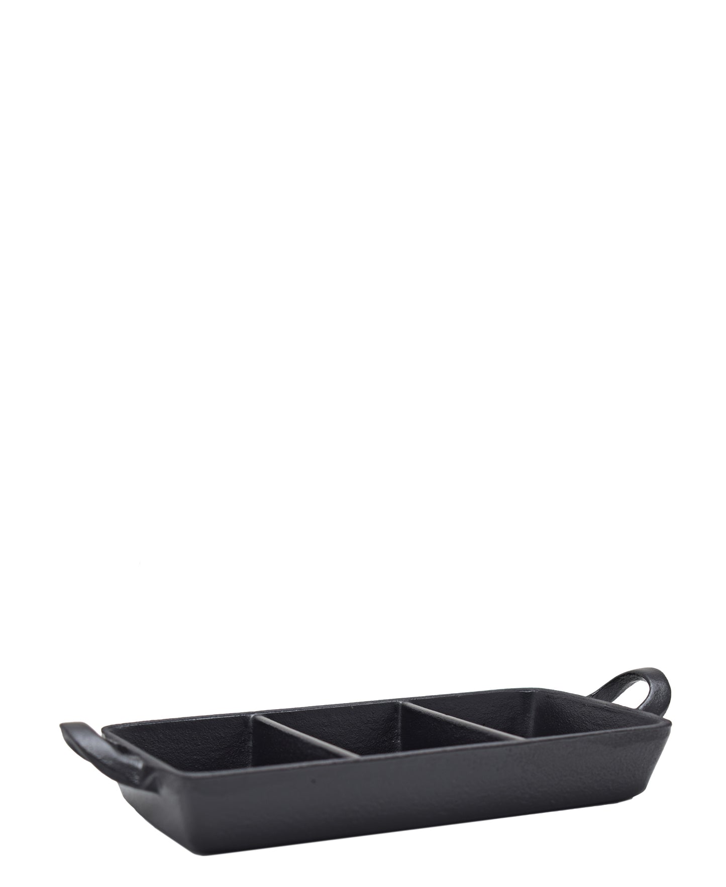 Regent Cast Iron 3 Division Dish - Charcoal