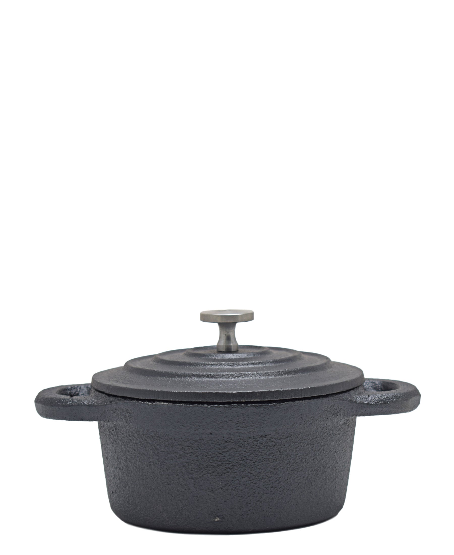 Regent Cast Iron Round Mini Pot 10cm - Black