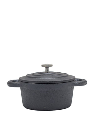 Regent Cast Iron Round Mini Pot 10cm - Black