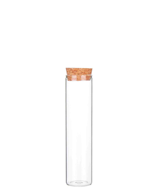 Regent 4 Piece Glass Bottle With Cork Lid 70ml - Clear