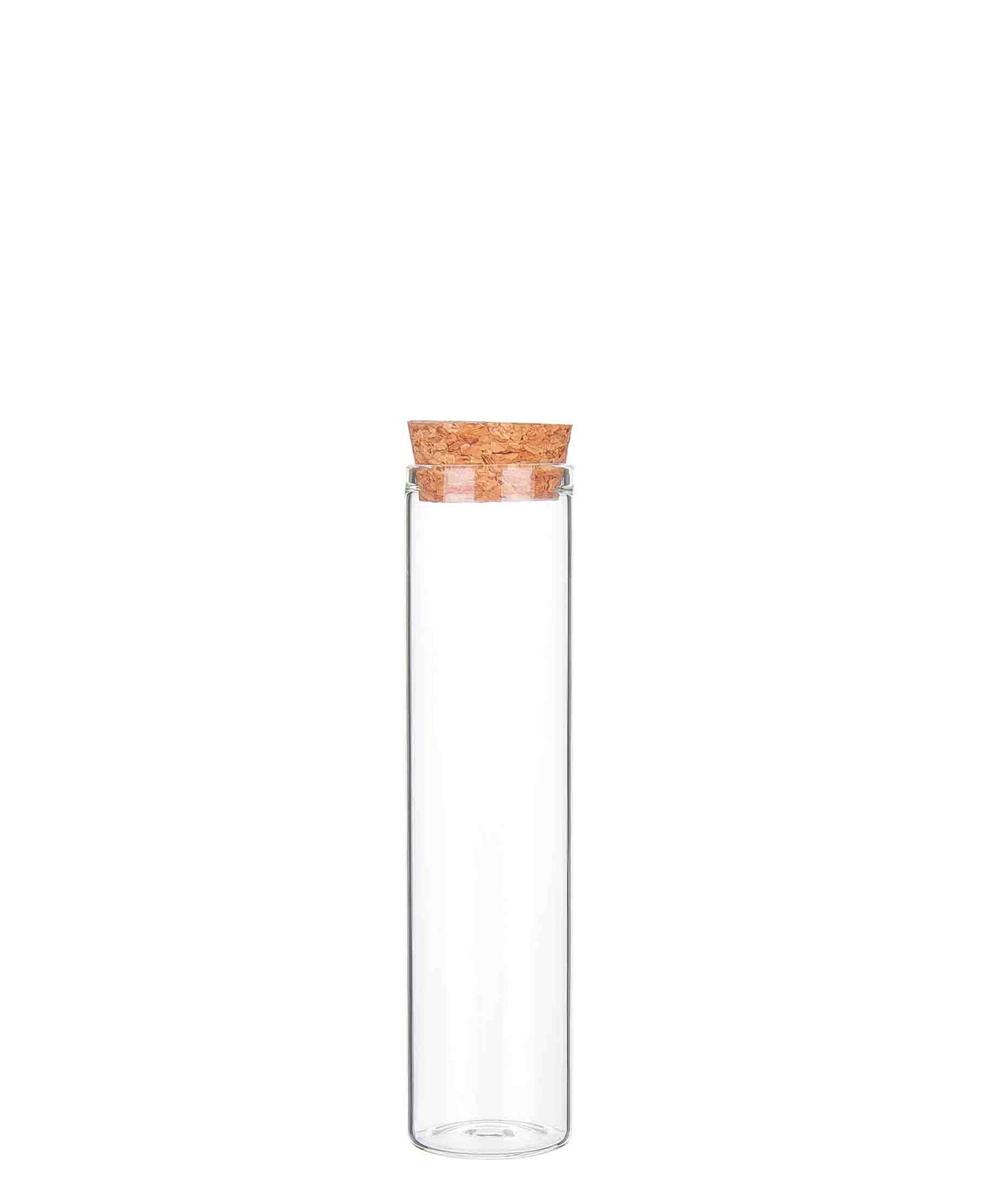 Regent 4 Piece Glass Bottle With Cork Lid 70ml - Clear