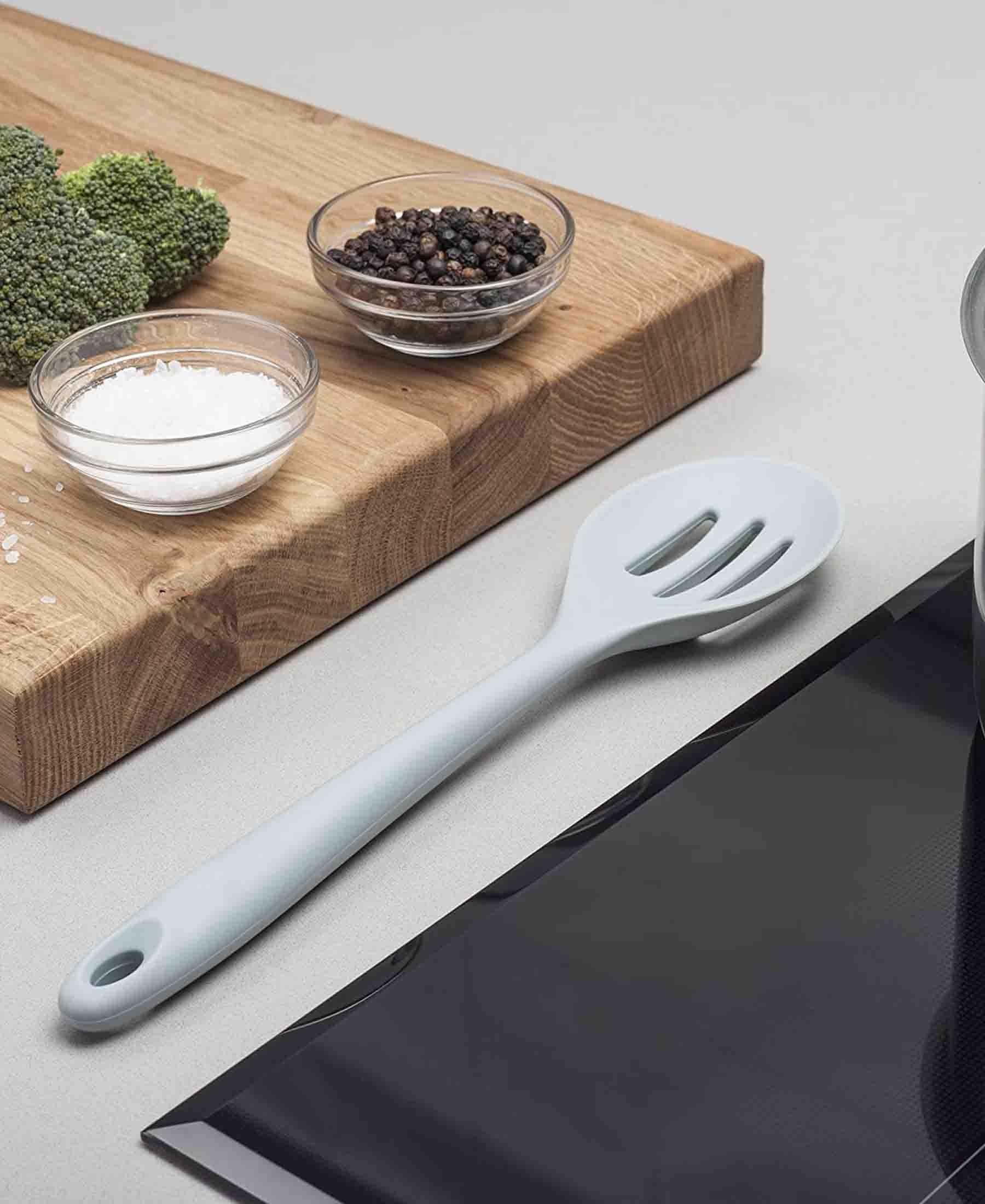 Regent Silicone Slotted Spoon - Grey