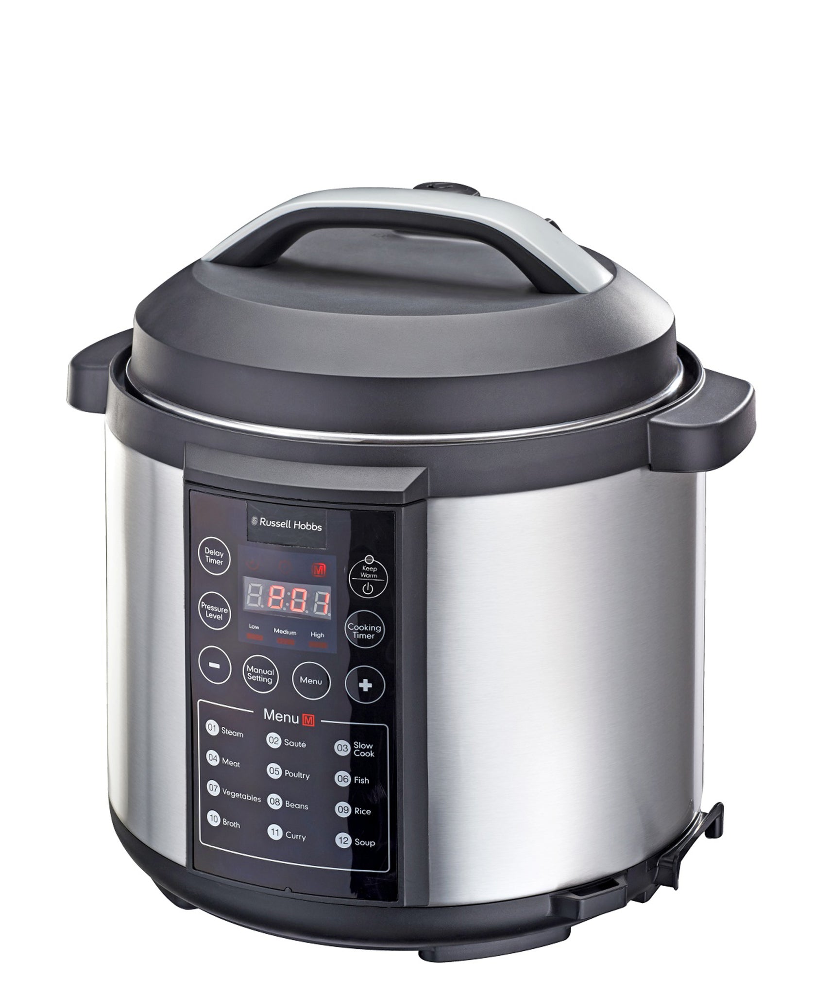 Russell Hobbs 6L Electric Pressure Cooker - Silver
