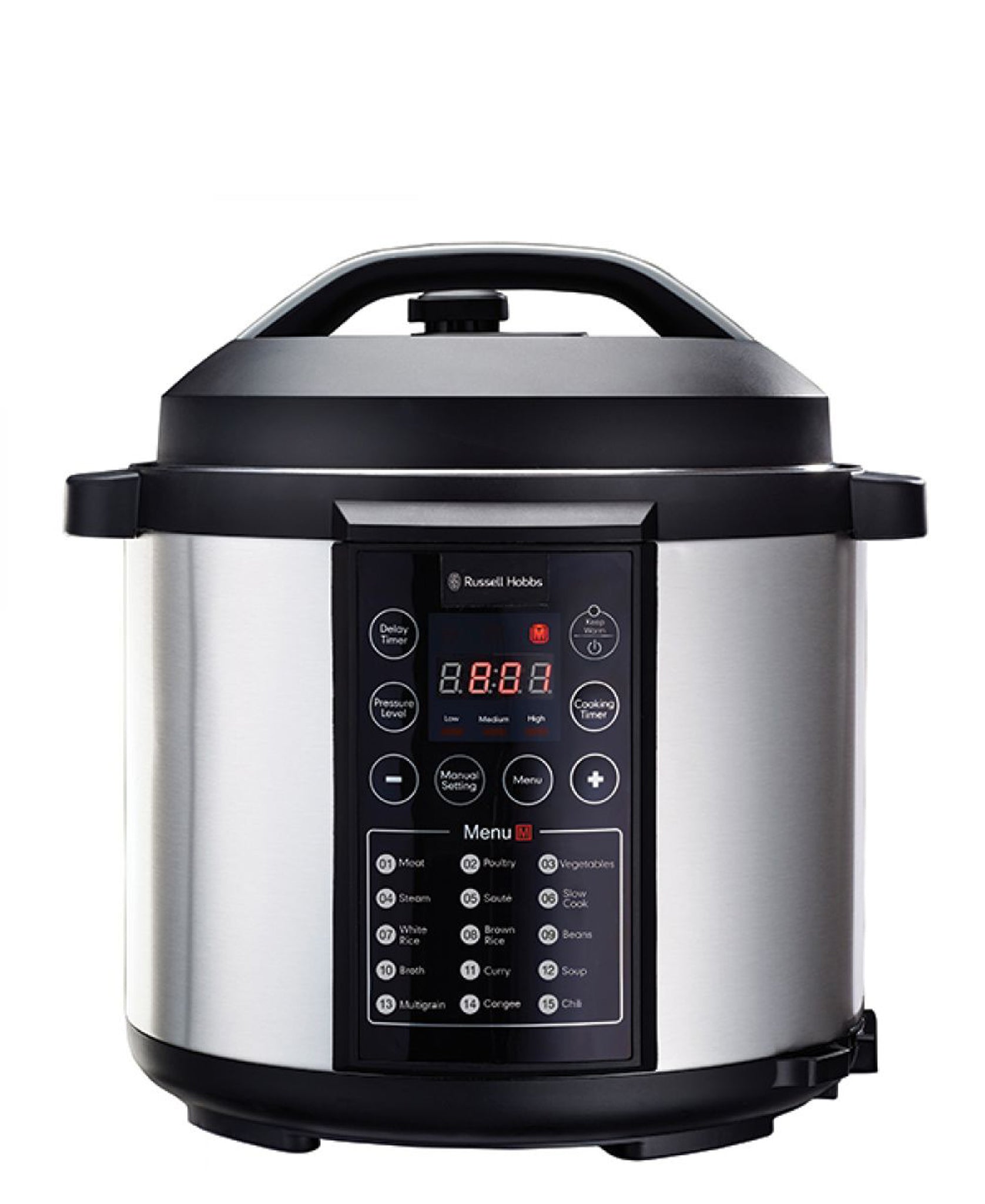 Russell Hobbs 6L Electric Pressure Cooker - Silver