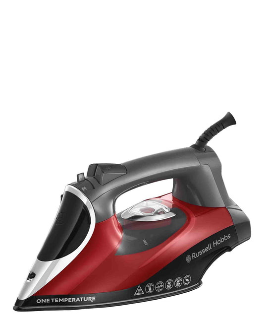 Russell Hobbs One Temp Iron - Black & Red