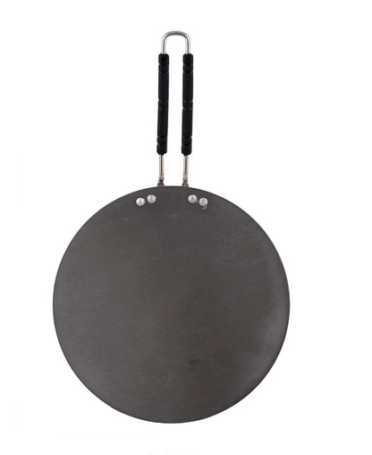 Kitchen Life 25cm Tawa Pan With Black Handle - Black