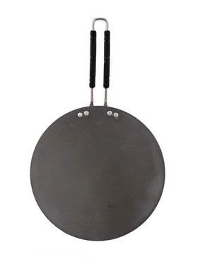 Kitchen Life 25cm Tawa Pan With Black Handle - Black