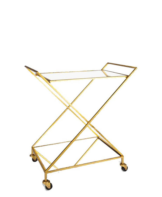 Kitchen Life Serving Trolley - Gold