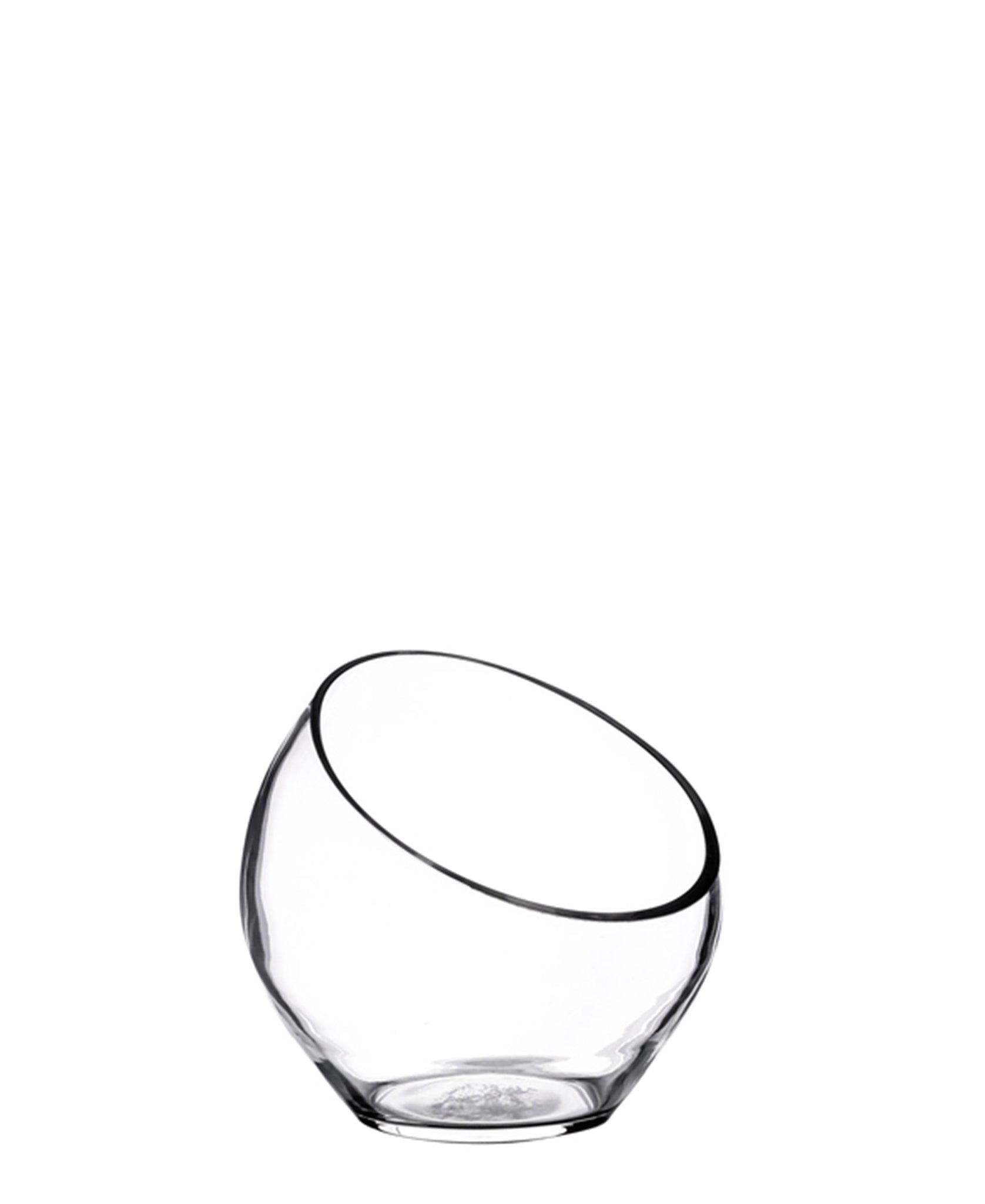 Trend Design 18cm Orchid Tilted Vase - Clear