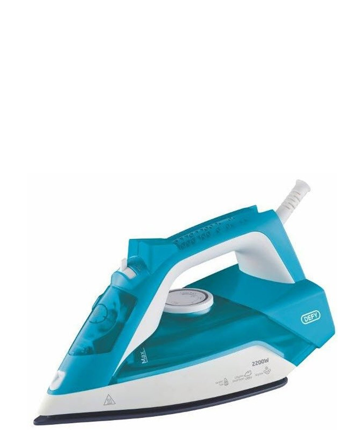Defy Aria Steam Iron 2200W White & Blue The Culinarium