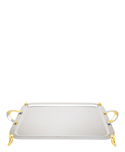 Table Pride Silver And Gold Tray, Large