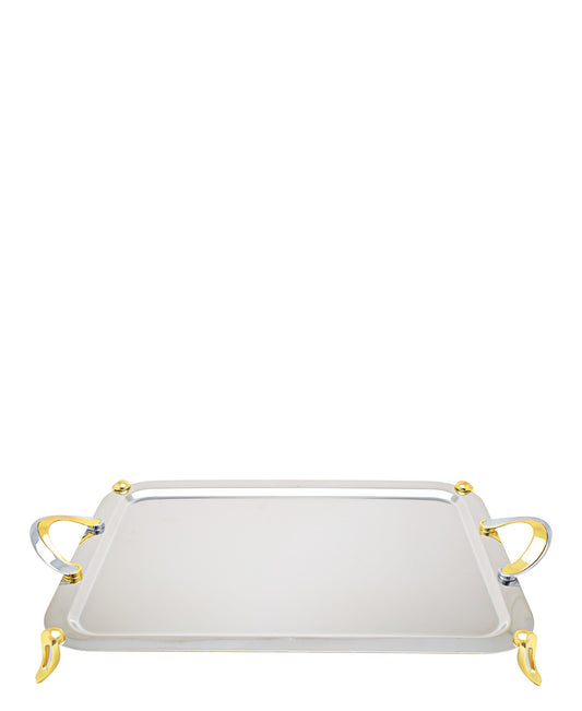 Table Pride Silver And Gold Tray, Large