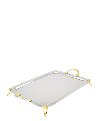 Table Pride Silver And Gold Tray, Large