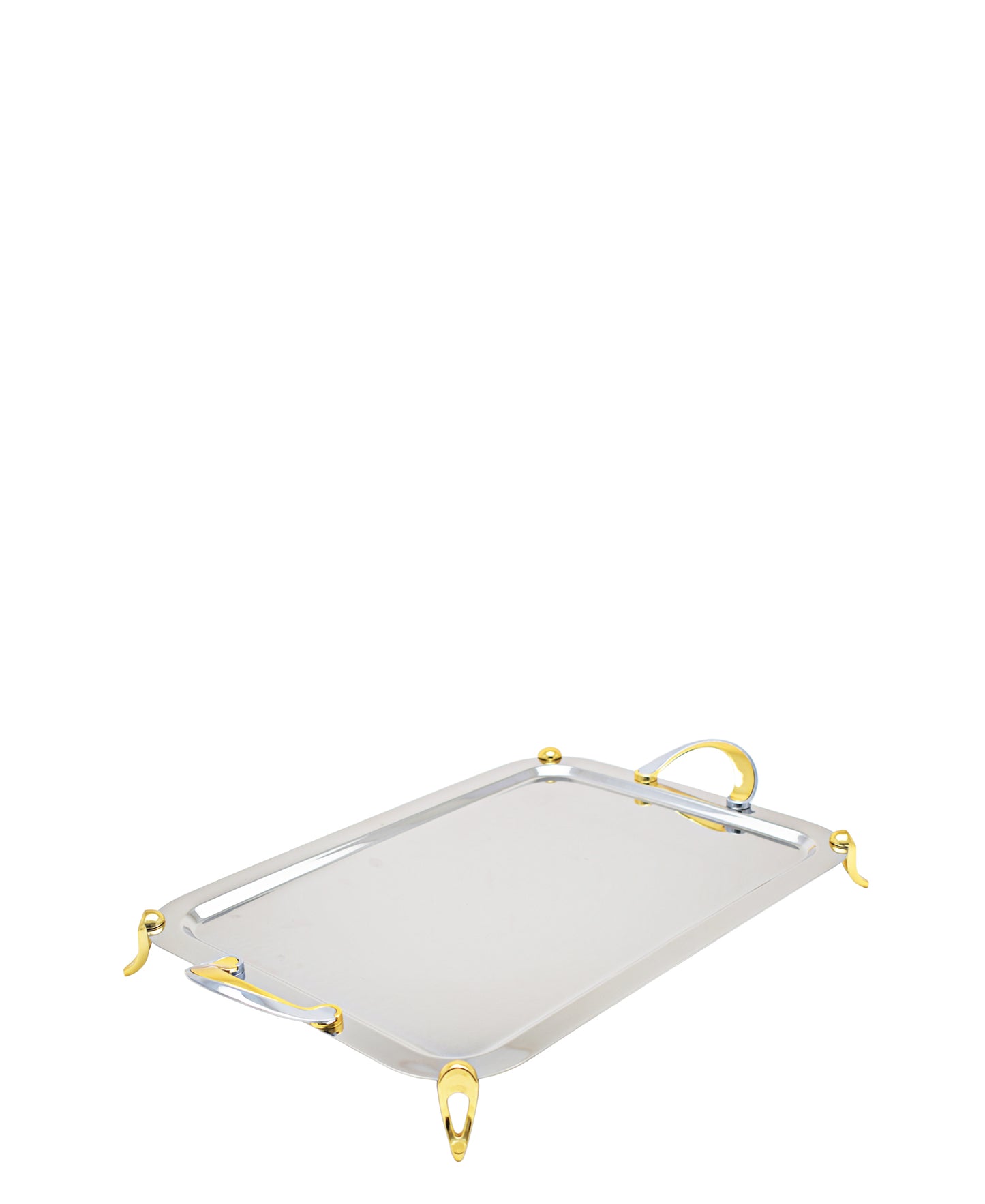 Table Pride Silver And Gold Tray, Medium