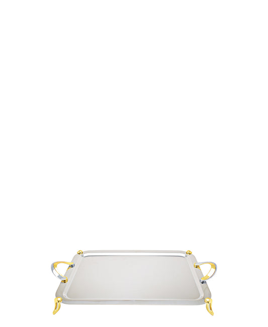Table Pride Silver And Gold Tray,Small
