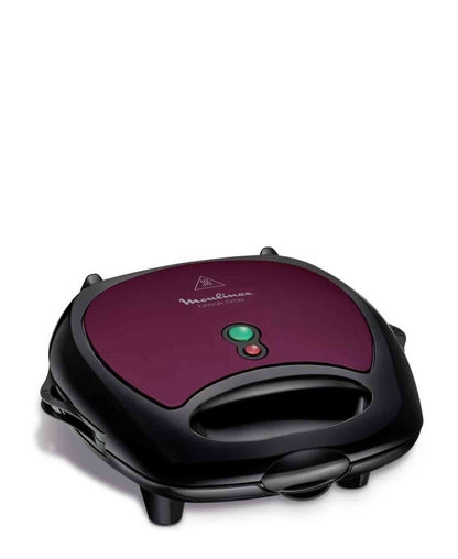 Moulinex Break Time 700w Waffle & Sandwich Grill - Purple