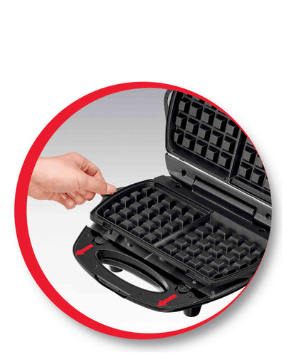 Moulinex Break Time 700w Waffle & Sandwich Grill - Purple