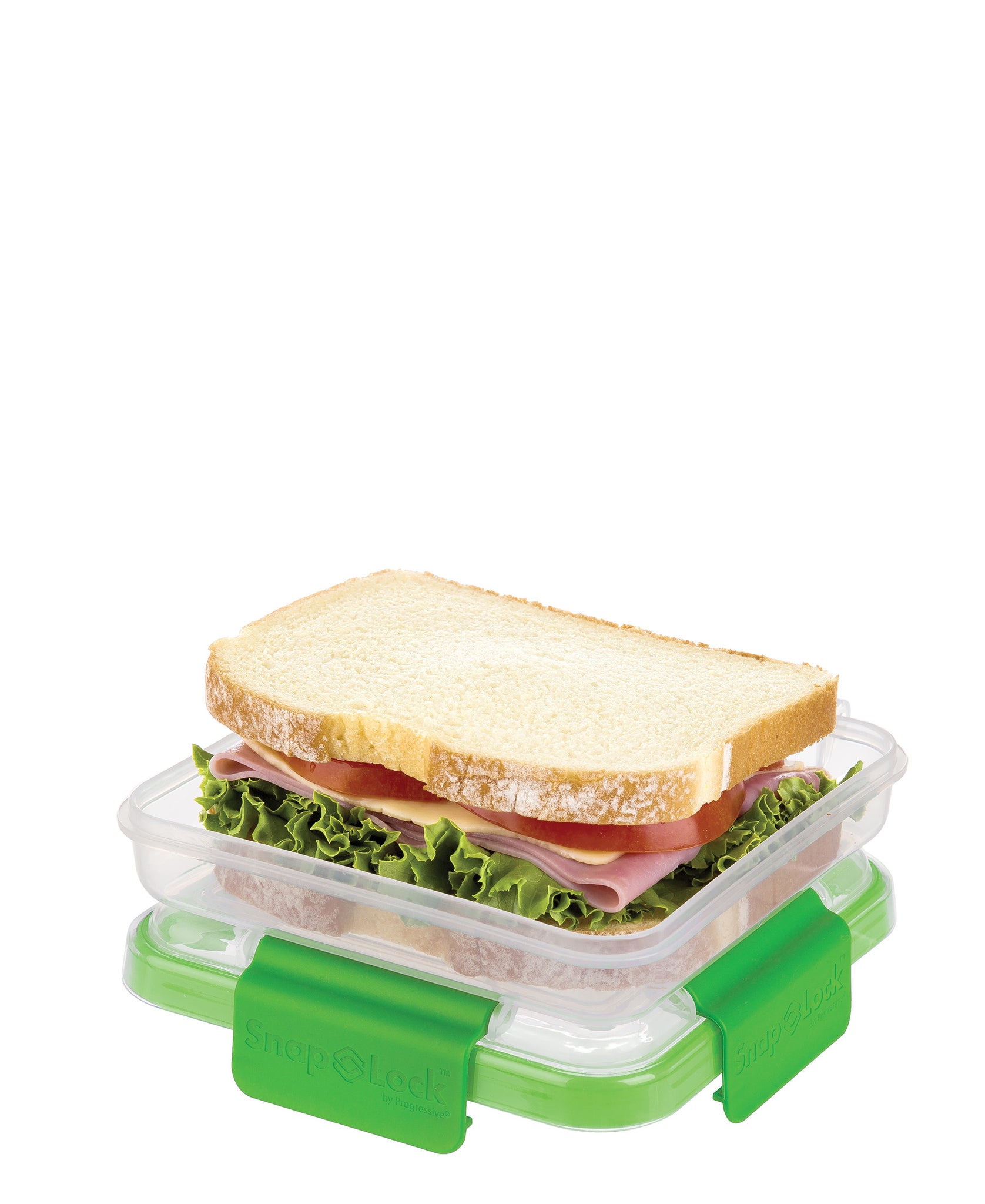 Progressive Snap lock Sandwich To Go Container - Green