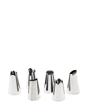 Kitchen Life Mount Mouth For Cake 6 Piece - Silver
