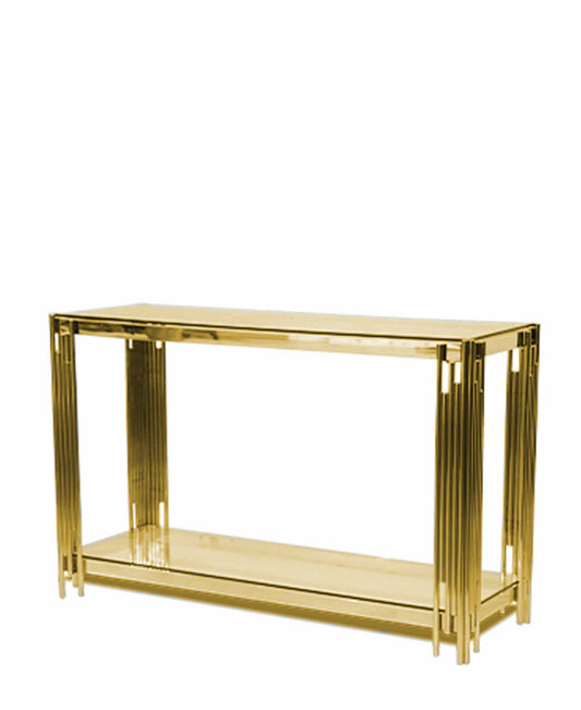 Exotic Designs Sydney Console Table - Gold