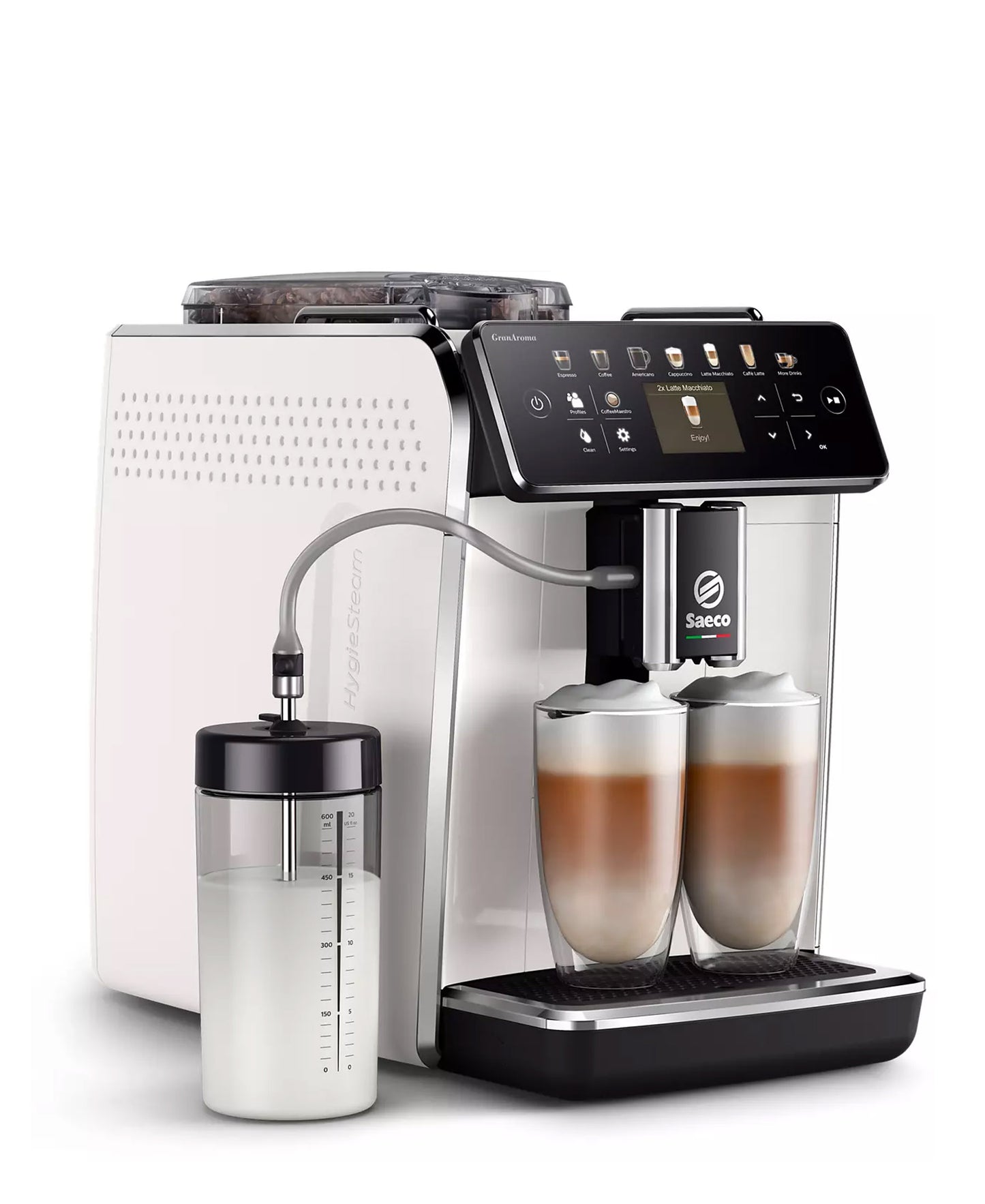 Saeco Coffee Gran Aroma Fully Automatic Espresso Machine - White