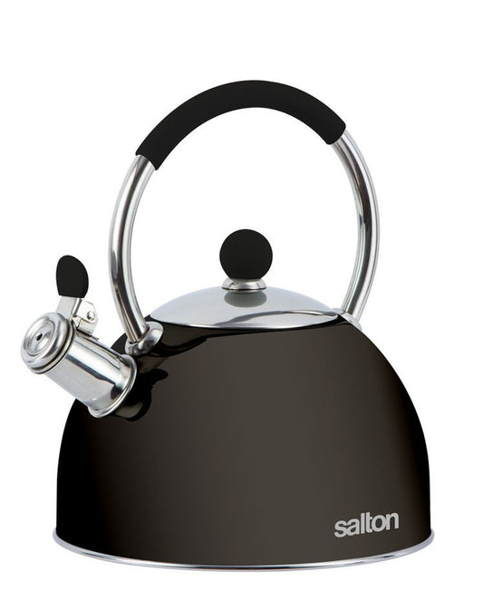 Salton 2.5L Whistling Stove Top Kettle - Black