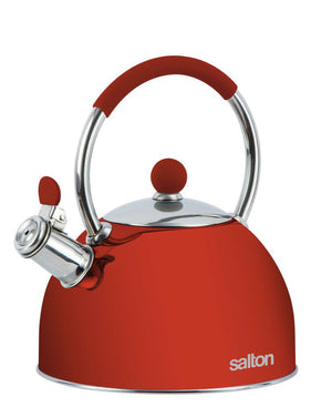 Salton 2.5L Whistling Stove Top Kettle - Red