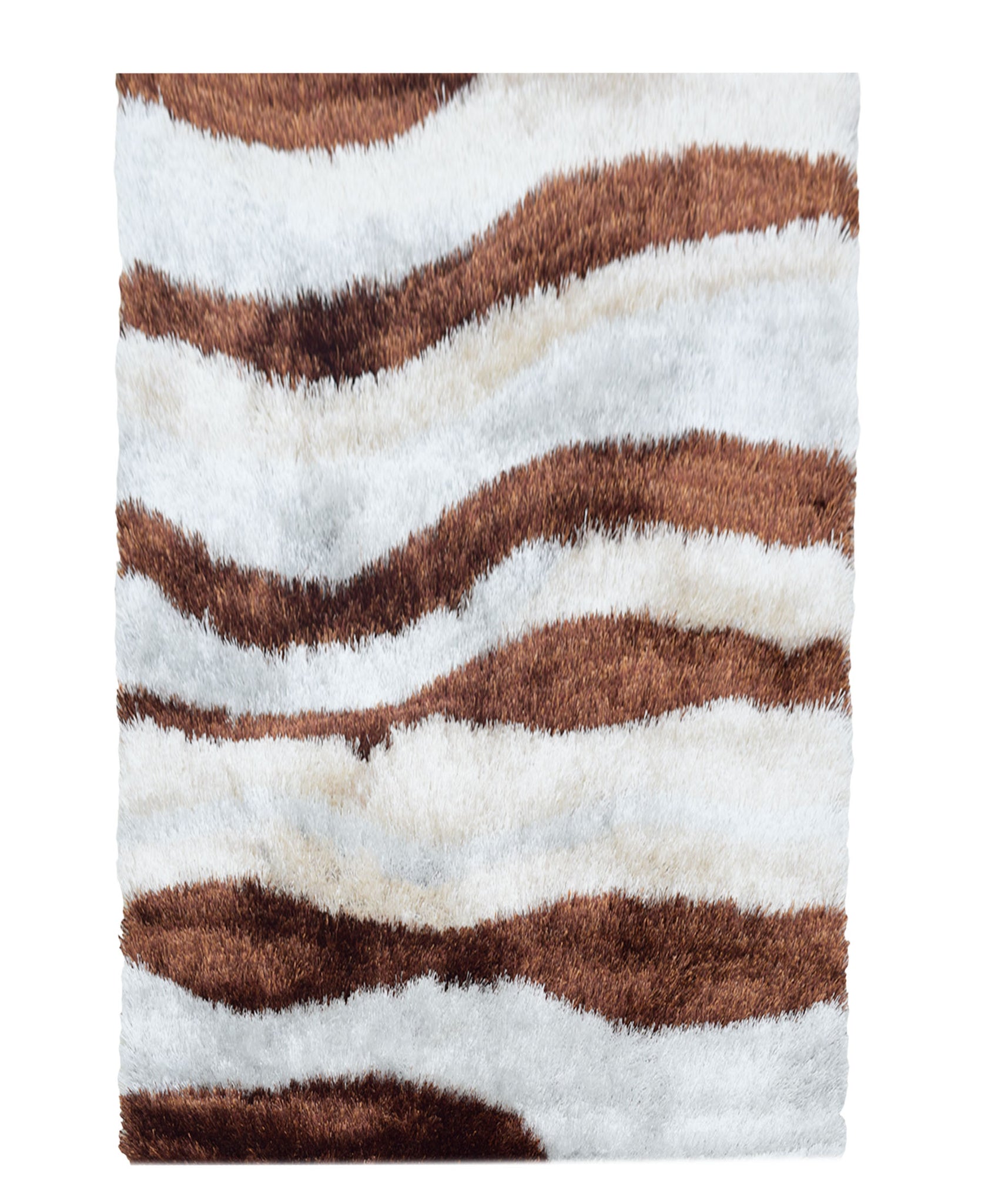 Shaggy Gritty Carpet 1200mm x 1600mm - Brown & Beige