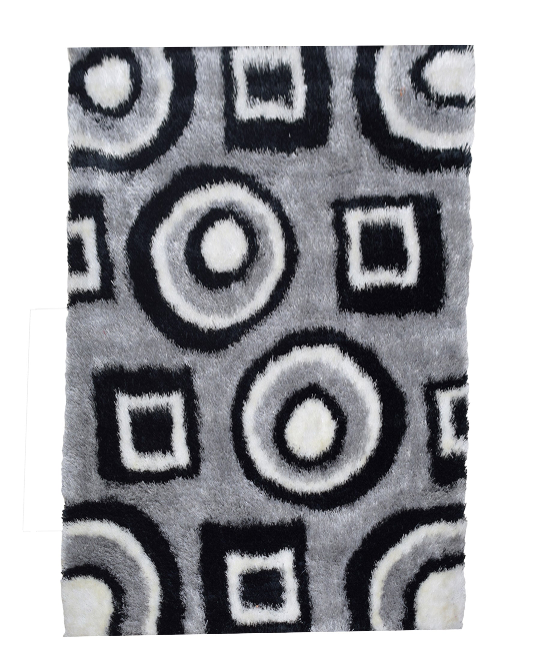 Shaggy Maze Carpet 1600mm x 2200mm - Black