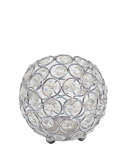 Majestic Silver Round Candle Holder