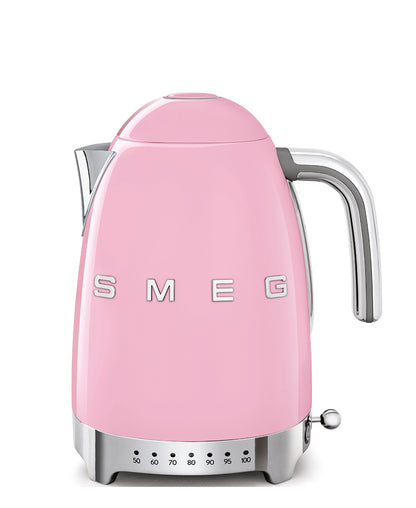 Smeg 50's Style Retro Variable Temperature Kettle - Pink