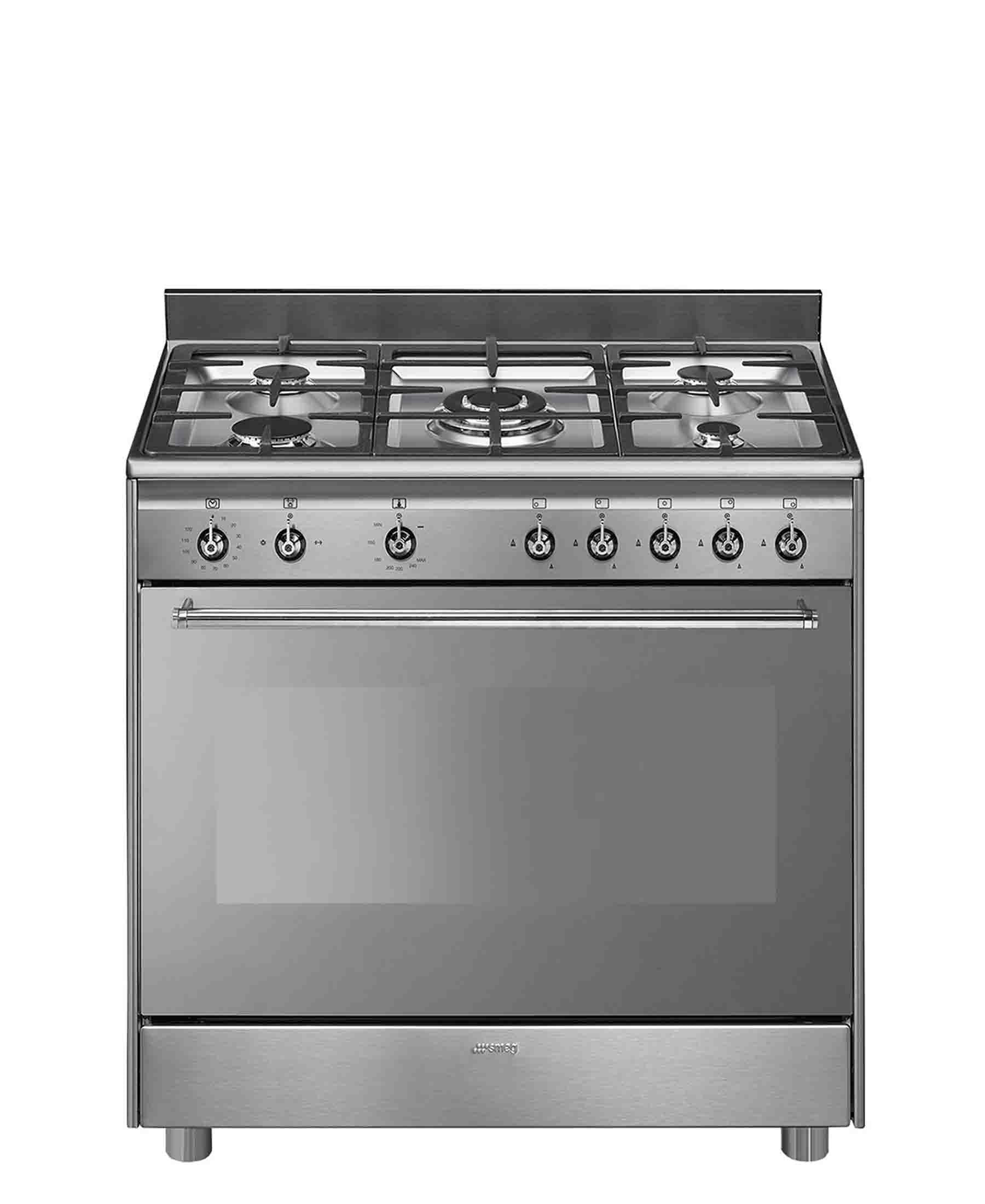 Smeg 90cm Stainless Steel Gas Stove - SSA91GGX9 – The Culinarium